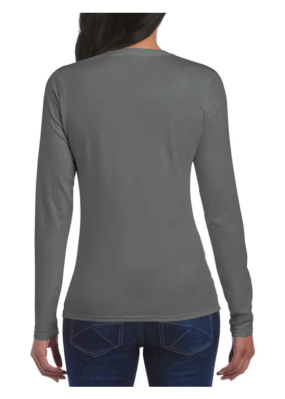##Gildan SoftStyle LS Body-Fit Damen-T-Shirt