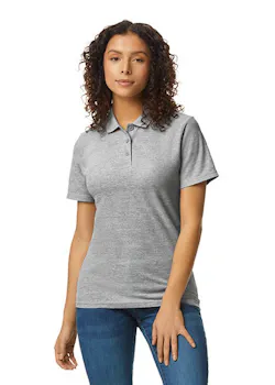 Gildan GIL64800L Poloshirt Softstyle Double Pique Short Sleeves Regular Fit Dames miniatuur