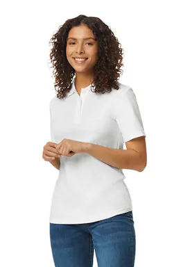 Gildan GIL64800L Poloshirt Softstyle Double Pique Short Sleeves Regular Fit Dames