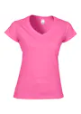 Gildan V-Neck SoftStyle Body-Fit Damen-T-Shirt Vorschaubild