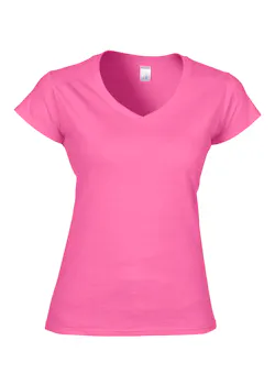 Gildan SoftStyle GIL64V00L V-Neck T-shirt Body Fit Dames miniatuur