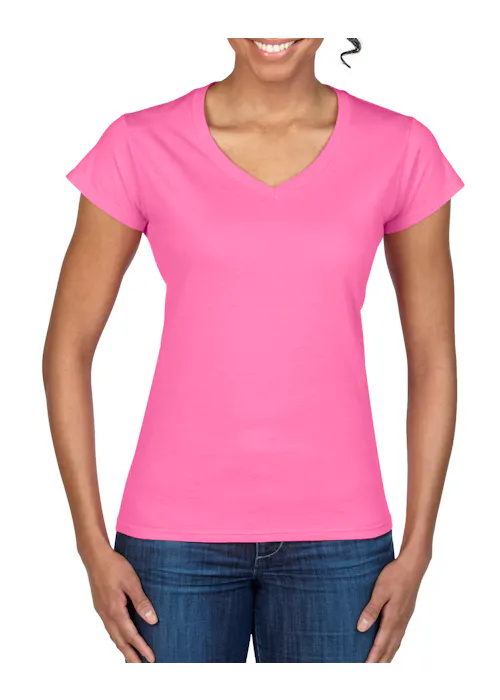 Gildan SoftStyle GIL64V00L V-Neck T-shirt Body Fit Dames
