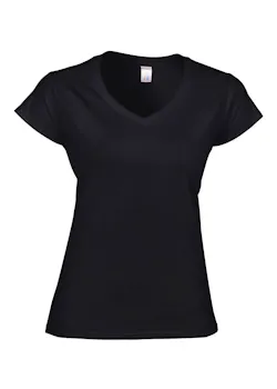 Gildan SoftStyle GIL64V00L V-Neck T-shirt Body Fit Dames miniatuur
