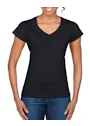 Gildan V-Neck SoftStyle Body-Fit Damen-T-Shirt Vorschaubild