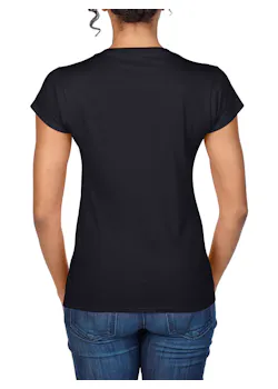 Gildan SoftStyle GIL64V00L V-Neck T-shirt Body Fit Dames miniatuur