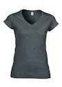 Gildan V-Neck SoftStyle Body-Fit Damen-T-Shirt Vorschaubild
