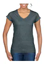 Gildan V-Neck SoftStyle Body-Fit Damen-T-Shirt Vorschaubild