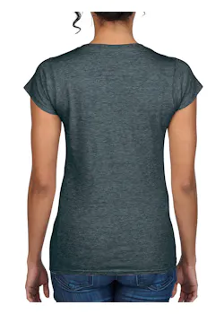 Gildan SoftStyle GIL64V00L V-Neck T-shirt Body Fit Dames miniatuur