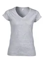 Gildan V-Neck SoftStyle Body-Fit Damen-T-Shirt Vorschaubild