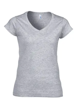 Gildan SoftStyle GIL64V00L V-Neck T-shirt Body Fit Dames miniatuur