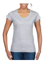 Gildan V-Neck SoftStyle Body-Fit Damen-T-Shirt Vorschaubild