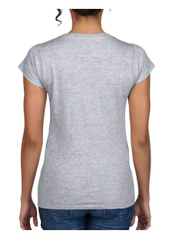 Gildan SoftStyle GIL64V00L V-Neck T-shirt Body Fit Dames miniatuur