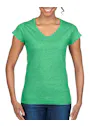 Gildan V-Neck SoftStyle Body-Fit Damen-T-Shirt Vorschaubild