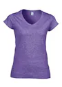 Gildan V-Neck SoftStyle Body-Fit Damen-T-Shirt Vorschaubild