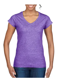 Gildan SoftStyle GIL64V00L V-Neck T-shirt Body Fit Dames miniatuur
