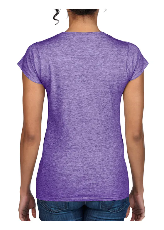 Gildan V-Neck SoftStyle Body-Fit Damen-T-Shirt