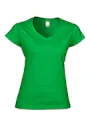 Gildan V-Neck SoftStyle Body-Fit Damen-T-Shirt Vorschaubild
