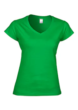 Gildan SoftStyle GIL64V00L V-Neck T-shirt Body Fit Dames miniatuur
