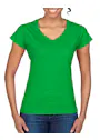 Gildan V-Neck SoftStyle Body-Fit Damen-T-Shirt Vorschaubild