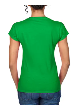 Gildan SoftStyle GIL64V00L V-Neck T-shirt Body Fit Dames miniatuur