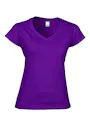 Gildan V-Neck SoftStyle Body-Fit Damen-T-Shirt Vorschaubild