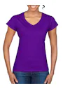 Gildan V-Neck SoftStyle Body-Fit Damen-T-Shirt Vorschaubild
