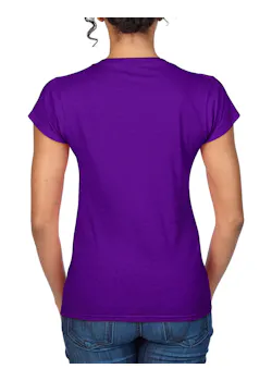 Gildan SoftStyle GIL64V00L V-Neck T-shirt Body Fit Dames miniatuur
