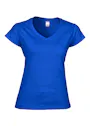Gildan V-Neck SoftStyle Body-Fit Damen-T-Shirt Vorschaubild