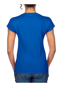 Gildan SoftStyle GIL64V00L V-Neck T-shirt Body Fit Dames miniatuur