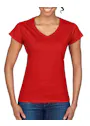 Gildan V-Neck SoftStyle Body-Fit Damen-T-Shirt Vorschaubild