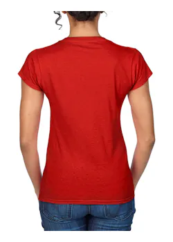 Gildan SoftStyle GIL64V00L V-Neck T-shirt Body Fit Dames miniatuur