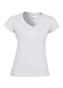 Gildan SoftStyle GIL64V00L V-Neck T-shirt Body Fit Dames miniatuur