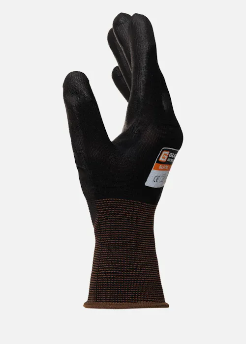 GloveOn Black Touch PU Gecoate Werkhandschoen