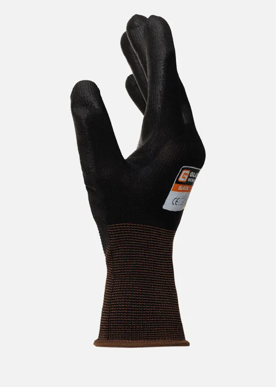 GloveOn Black Touch, PU-beschichteter Arbeitshandschuh