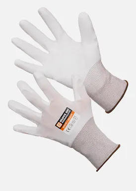 Glove On White Touch, PU-beschichteter Arbeitshandschuh