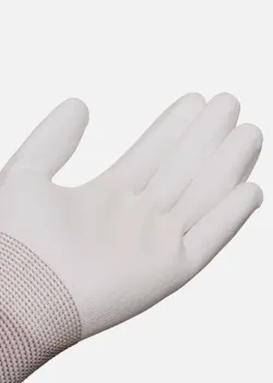 Glove On White Touch  PU Gecoate Werkhandschoen miniatuur