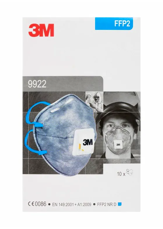 3M 9922 Partikelfiltermaske FFP2 mit Ventil