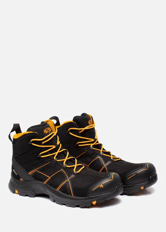 Haix Black Eagle Safety 40.1 Mid / Black-Orange S3-Sicherheitsschuh