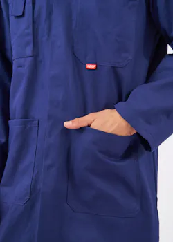 HAVEP Basic Lange Arbeitskittel Druckknopf 4023 thumbnail