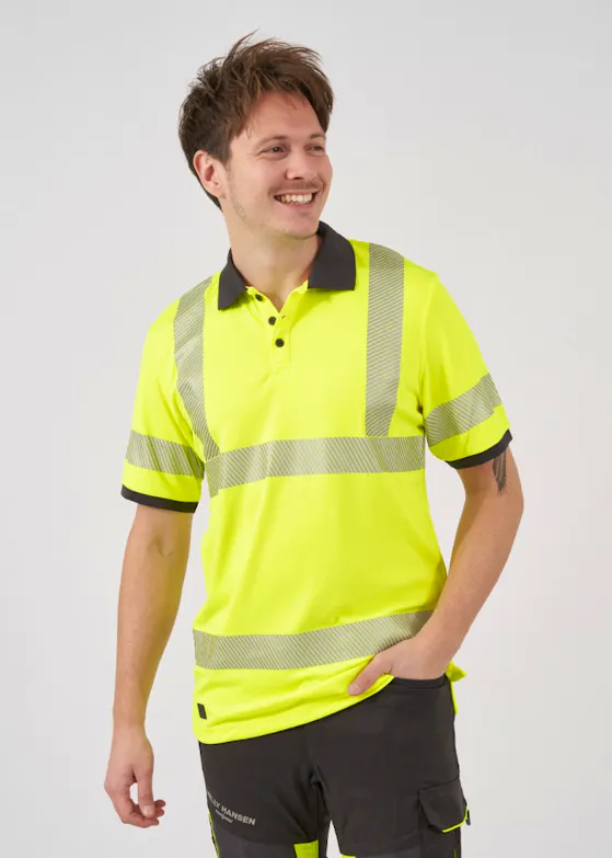 Helly Hansen ICU Lifa Active 75112 Polo Shirt Hi-Vis Regular Fit Base Layer