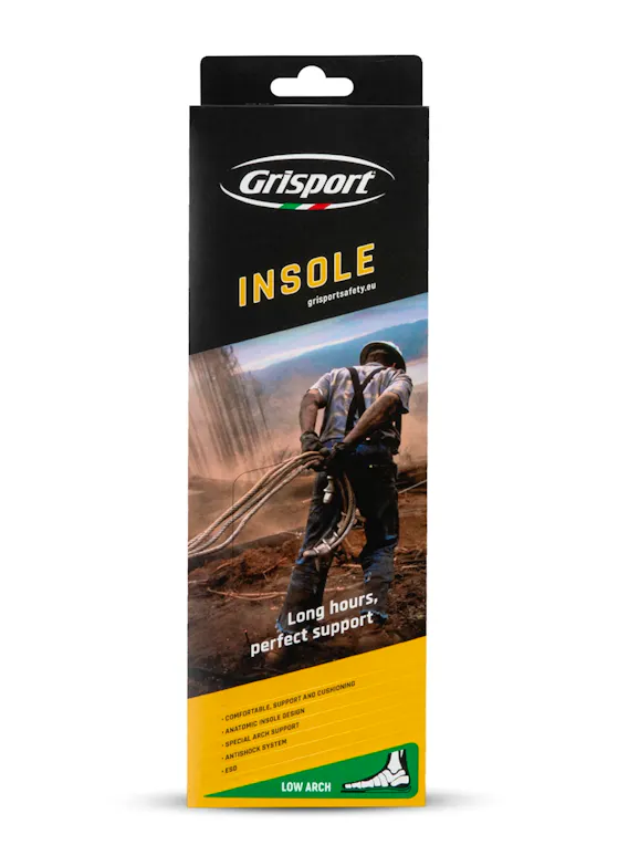Grisport Einlegesohlen, niedrig, schwarz, 43