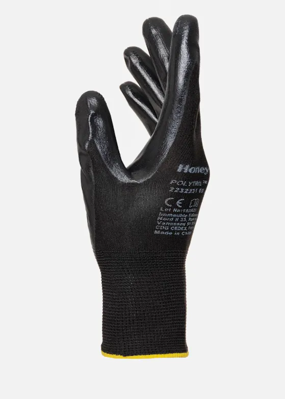 Honeywell 2232231 Polytril Black Arbeitshandschuhe