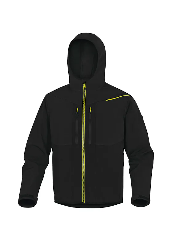 Delta Plus Jacke aus Softshell-Polyester/Elasthan mit drei laminierten Lagen