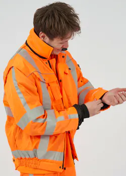 Hydrowear Aberdeen hoge zichtbaarheids werkjas oranje miniatuur