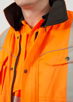 Hydrowear Aberdeen hoge zichtbaarheids werkjas oranje miniatuur