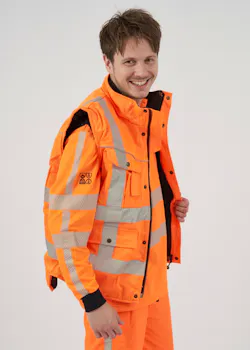 Hydrowear Aken 049464FO Bodywarmer Orange Reflecterend RWS miniatuur