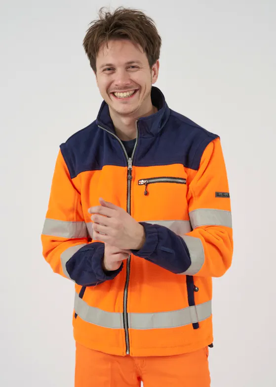 Hydrowear Feldkirchen Fleeceweste mit hoher Sichtbarkeit