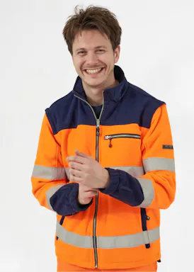 Hydrowear Feldkirchen Fleeceweste mit hoher Sichtbarkeit
