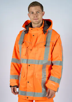 Hydrowear Lokeren High-Visibility-Jacke Orange Vorschaubild