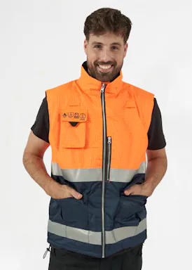 Hydrowear Metz 043446ON Giletz Oranje/Marine Antistatisch Brandvertragend